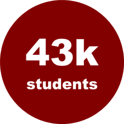 43,000 students